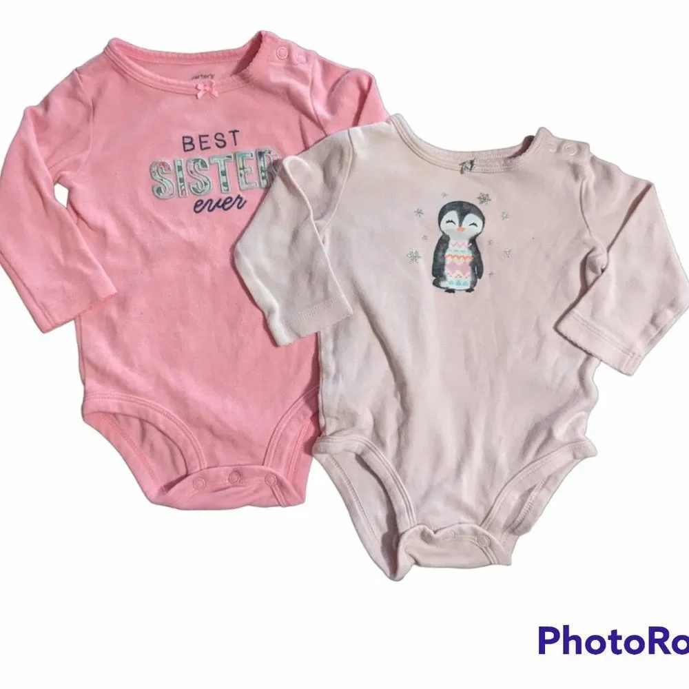 Baby Girl Bodysuit & Fleece Coat Set, Size 9M & 18M